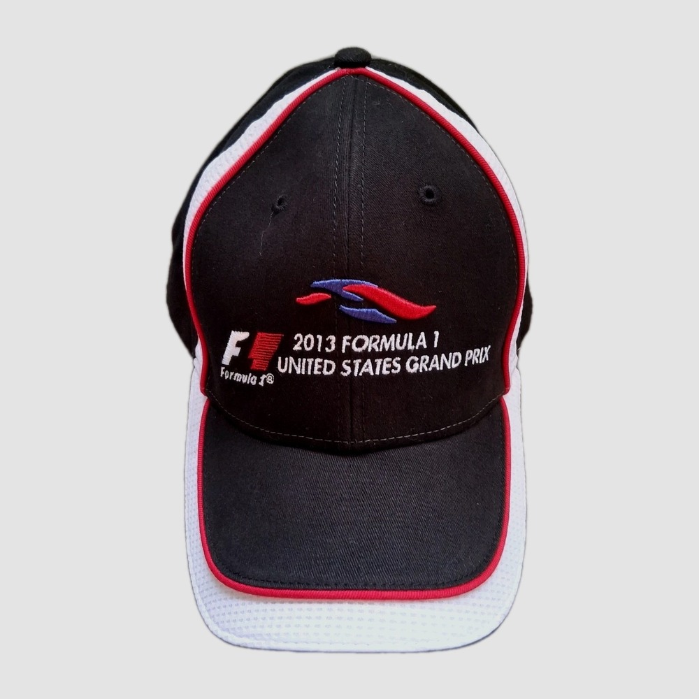 Formula 1 United States Grand Prix 2013 F1 Hat Cap Black Strap Back